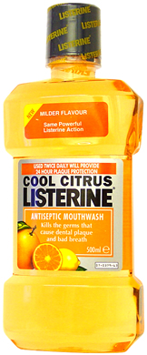 Cool Citrus Listerine Mouthwash 500ml Health and Beauty