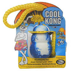 Cool Kong is a floating retrieval toy that performs well in land or in water. Perfect for those wate
