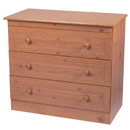 Corrib Pine 3 drawer chest of drawers furniture