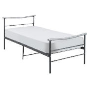 Unbranded Coruna Single Bed, Silver/Grey And Simmons