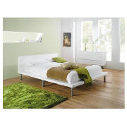Unbranded Costilla King Bed Frame, White High Gloss