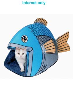 Unbranded Cosy Fish Cat Bed