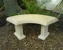 Unbranded Country Garden Bench: W450xL1150xH460 - Natural Cream Stone
