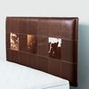 Unbranded Cow Hide and Leather Headboard