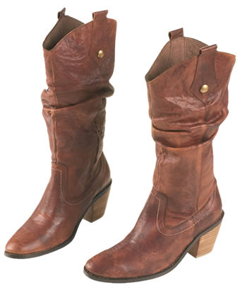 Western style boots that look great with skirts or jeans - it