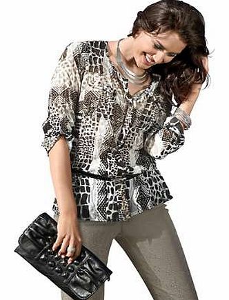 Unbranded Creation L Crushed Look Blouse