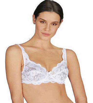 Elegant bra made from high quality lace with stunning embroidery. Features 2-section cups and adjustable straps. With hook fastener. Creation L Bra Features: Hand wash only 90% Polyamide, 10% Elastane