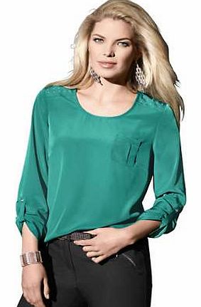 Unbranded Creation L Round Neck Blouse