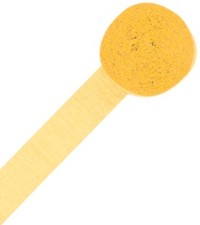 Unbranded Crepe Streamer Primrose Yellow 24m