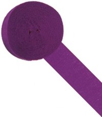 Unbranded Crepe Streamer Purple 24m