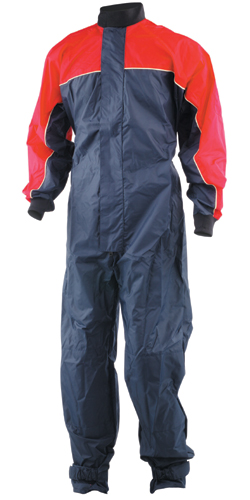 Crewsaver Junior Spray suit, 2 way front zip, adjustable neoprene front neck opening, reinforced kne