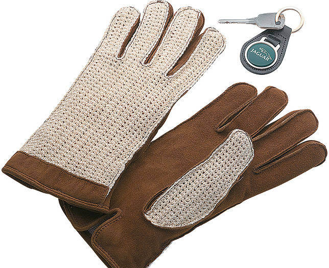 Unbranded Crochet Back Driving Gloves- Sml