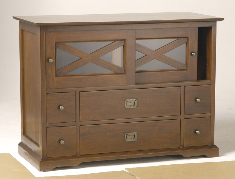 Unbranded Crosswell Walnut Audio Unit
