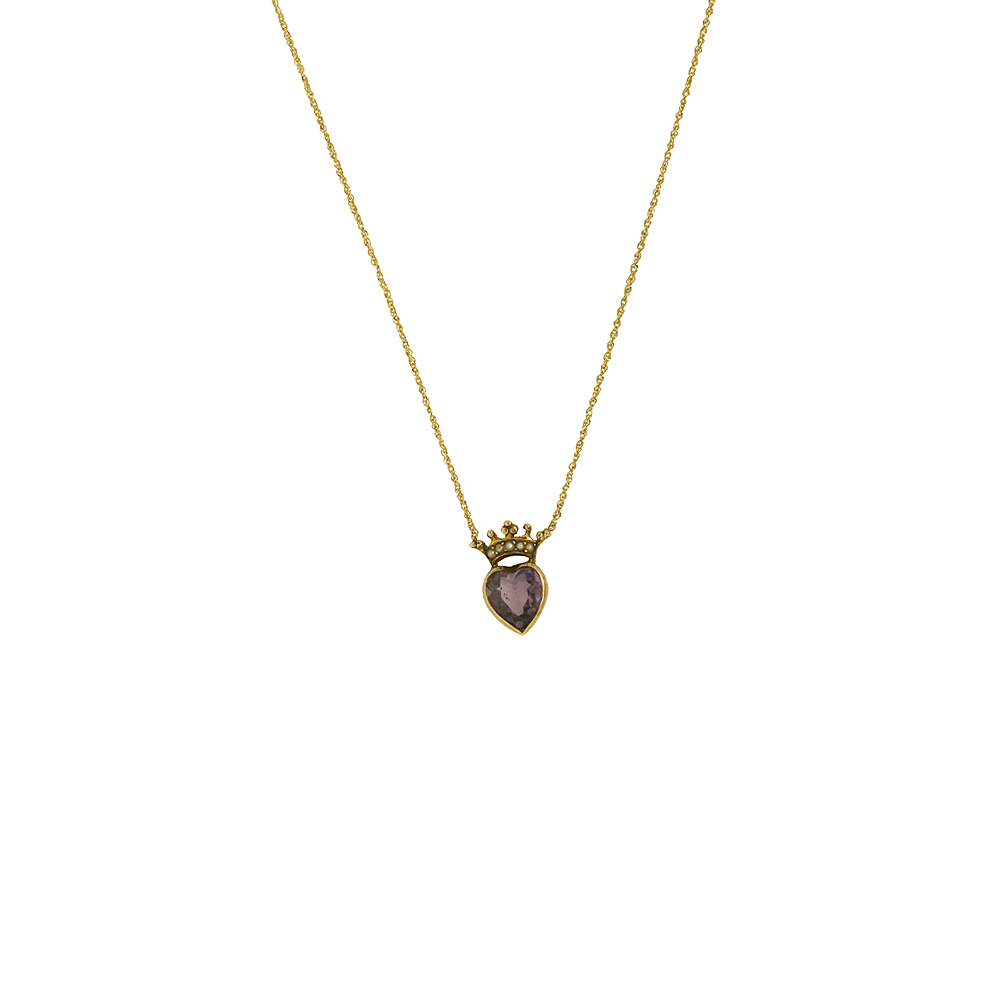 Unbranded Crowned Heart Necklace