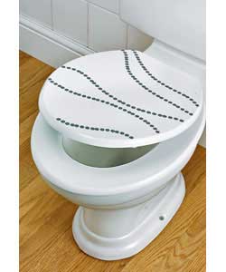 Croydex Silver Wave Toilet Seat
