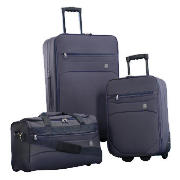 Unbranded Crystal 3 Piece Set Large Trolley, Small Trolley