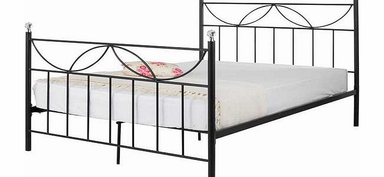 Unbranded Crystal Single Bed Frame - Black