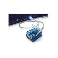 Unbranded CTG USB 2.0 4-Port Laptop Hub w/ LED Cable