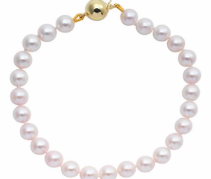 An elegant, single-row, cultured pearl - individually hand-knotted onto an 18ct gold safety ball clasp. A classic piece of jewellery to add sophistication to any outfit. Dimensions: Length: 7.5 Individual pearl: 0.6 x 0.65cm A pearl that forms with t
