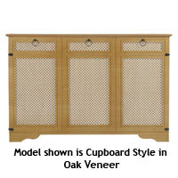Image shown is Cupboard style in Oak effect finish, External Dimensions: (W)1188 x (H)888 x