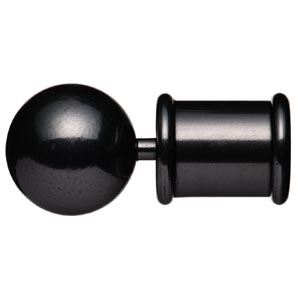 Curtain Finial- Polished Steel- Ball