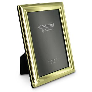 Unbranded Curved Edge Brass 4inches x 6inches Photo Frame