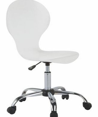 Unbranded Curvy Style Office Chair - White