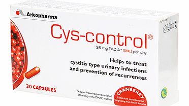 Urinary tract infections are one of the scourges of womanhood, and many of us suffer recurrent symptoms on a regular basis. Cys-control is the first ever cranberry-based food supplement to be registered as an official medical device. It not only he