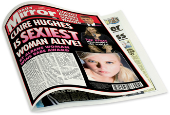 Unbranded Daily Mirror Spoof Newspaper products and#8211; 4 Page Wrap Mirror Spoof