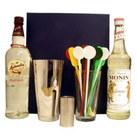 The Daiquiri cocktail gift set comprising of a bottle of Matusalem Platino rum, Monin gomme (sugar