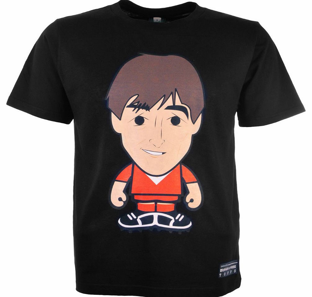 Dalglish T-Shirt BlackAs part of our new 9T Minutes range, this T-shirt features the best of The Beautiful Game from the past and present with a Japanese vinyl toy twist.