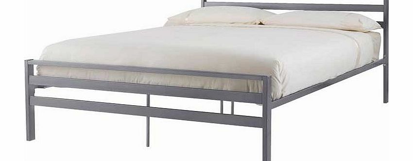 Unbranded Dalton Double Bed Frame - Silver