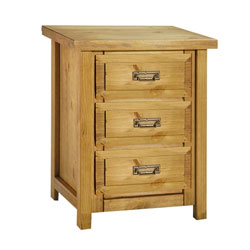 Unbranded Dams - Bohemia  3 Drawer Bedside Table