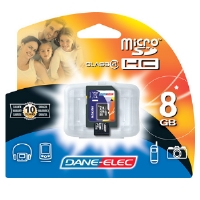 Unbranded Danelec 8GB Micro SDHC includes adapter