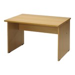 Danish Wood Veneer 140cm Beech desk with pull out keyboard drawer