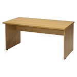 Danish Wood Veneer 160cm Desk With Shelf