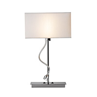 Unbranded DARAMA4050/S1021 - Chrome and Cream Table Lamp