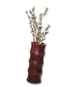 Dark Brown Bamboo Shaped Vase
