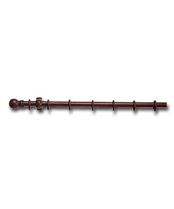 Dark Finish Solid Wood 1.8m Curtain Pole