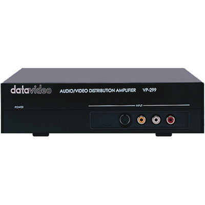 4 Way distribution amplifier. Solid, metal chassis - ideal for commercial applications. Amplifies an