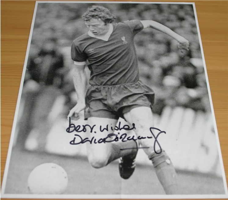 Signed clearly in black pen by the former Liverpool super-sub David Fairclough. COA - 0420000502