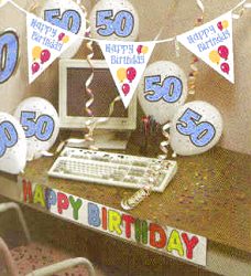 Decorating kit - happy birthday - 50th