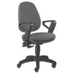 Deluxe Ergonomic High Back Operators Chair-Grey