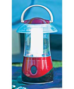 Elegant 7 watt U tube camping lantern with carry handle.Batteries required 4 x D cell, not