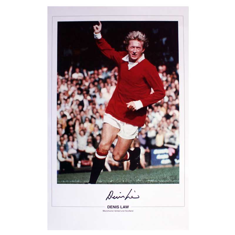 Unbranded Denis Law Signed Manchester United Photo