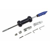 9 Piece Set. Heavy-duty steel construction. Easy to use with slide hammer and 8 attachments