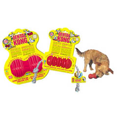 With legendary Kong strength and durability, this new dental Kong has the additional benefit of pate