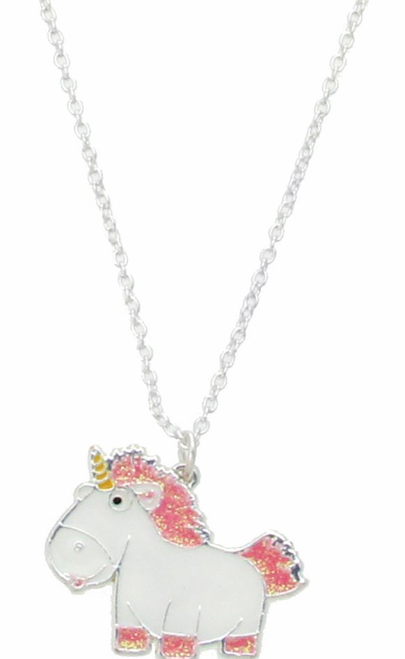 Unbranded Descpicable Me Enamel Fluffy Unicorn Necklace