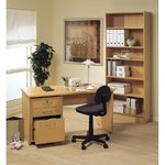 Desk- Pedestal & Bookcase Package Deal (F900- F824 & F201-BH)
