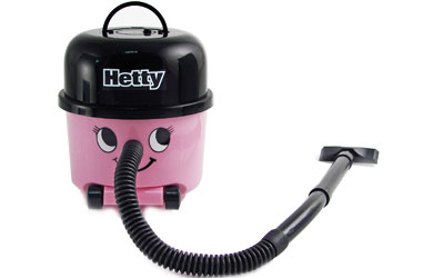 For Hetty is the miniaturised pink Civil Partner of Henry the ever-faithful vacuum cleaner. Beloved 